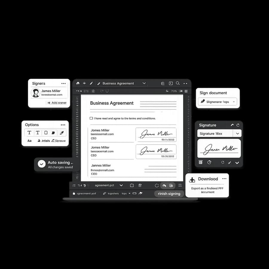 E-Sign workflow illustration